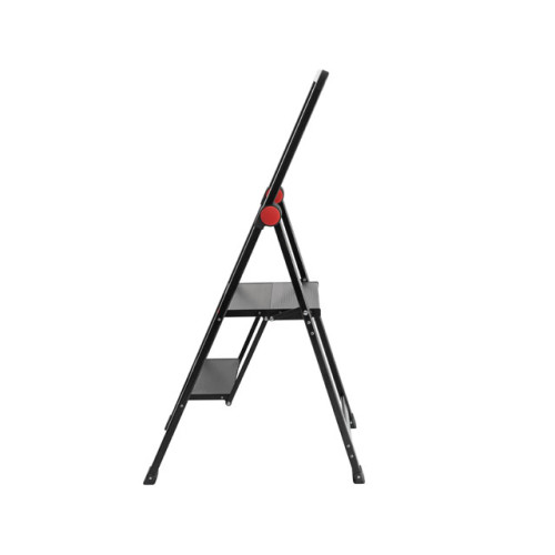 Стремянка алюминиевая Black Slim, 2 ступени, высота верхней ступени 456мм, 150 кг, STORM