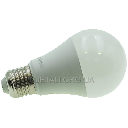 Лампа светодиодная LED A60, E27, 12Вт, 150-300В, 4000K, 30000ч, гарантия 3года