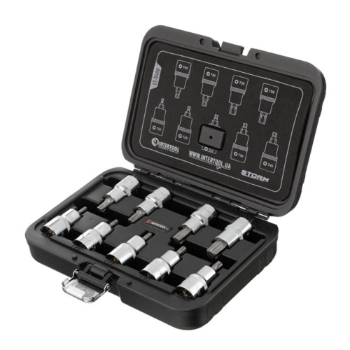 Набор бит TORX 1/2 T20-T60, 55мм, S2, STORM