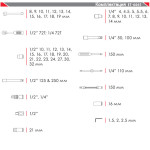 Професійний набір інструментів 1/4 & 1/2 61ед, Cr-V.
