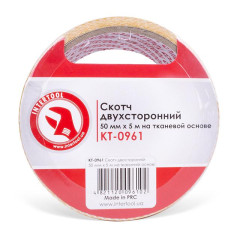 Скотч двухсторонний 50 мм*5 м на тканевой основе