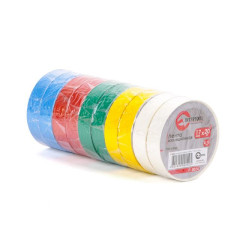 Стрічка ізоляційна 0.15mm * 17mm * 20m кольорова (упак 10 шт) 2