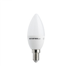 Лампа светодиодная LED C37, E14, 5Вт, 150-300В, 4000K, 30000ч, гарантия 3года. (Свеча)
