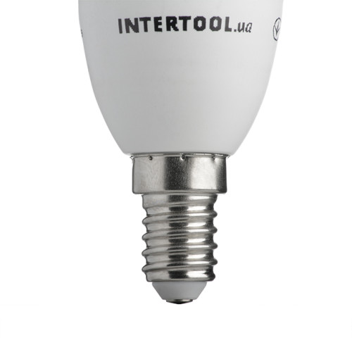 Лампа светодиодная LED C37, E14, 5Вт, 150-300В, 4000K, 30000ч, гарантия 3года. (Свеча)