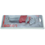 Набор Г-образных ключей TORX 9шт, Т10-Т50, Cr-V
