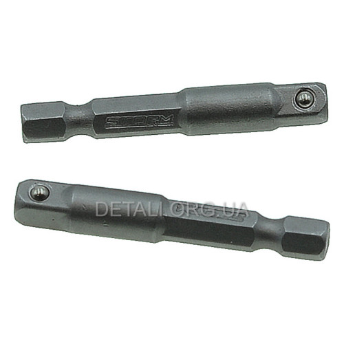 Перехідник з Hex 1/4 на квадрат 1/4 під шуруповерт CR-V уп.2шт INTERTOOL VT-0234