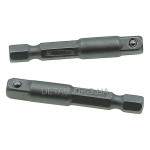 Перехідник з Hex 1/4 на квадрат 1/4 під шуруповерт CR-V уп.2шт INTERTOOL VT-0234