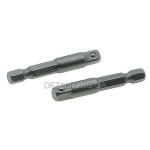 Перехідник з Hex 1/4 на квадрат 1/4 під шуруповерт CR-V уп.2шт INTERTOOL VT-0234