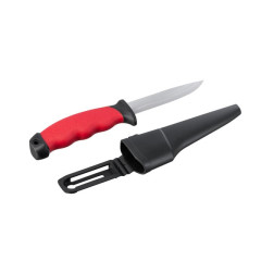 Нож 100мм с чехлом INTERTOOL HT-0536