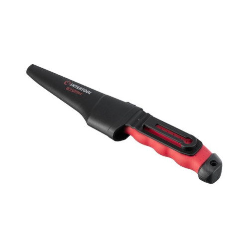 Нож 100мм с чехлом INTERTOOL HT-0536