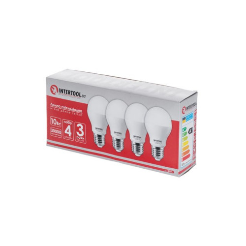 Лампы светодиодные набор из 4 штук INTERTOOL LL-4014