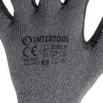 Перчатка трикотажная, хлопчатобумажная, серая 10 INTERTOOL SP-0115