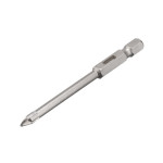 Свердло по склу та кераміці 5мм HEX 1/4 (6.35mm) INTERTOOL SD-0285