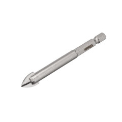 Свердло по склу та кераміці 10мм HEX 1/4 (6.35mm) INTERTOOL SD-0290