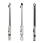 Набір свердел по склу та кераміці 5+6+8 мм HEX 1/4 (6.35mm) INTERTOOL SD-0293