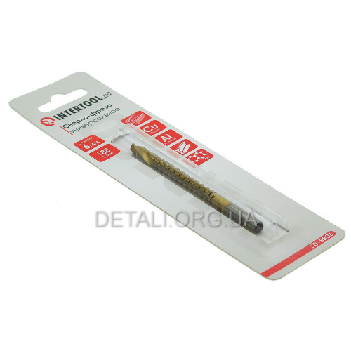 Сверло-фреза универсальное 6*88 мм INTERTOOL SD-5806