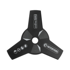 Нож для триммера 3-х зубчатый 255х25.4х1.4 мм INTERTOOL DT-2250