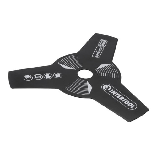 Нож для триммера 3-х зубчатый 255х25.4х1.4 мм INTERTOOL DT-2250
