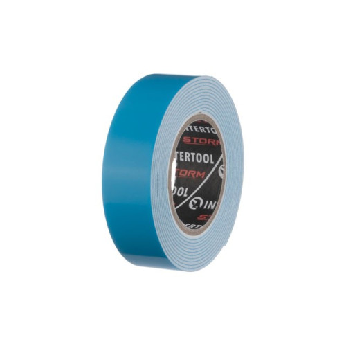 Лента клейкая двухсторонняя PROF FIX 19мм*2м*1мм белая Storm INTERTOOL KT-0821