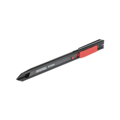 Ніж сегментний 9мм металевий Storm INTERTOOL HT-0513