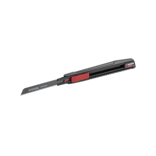 Нож сегментный 9мм алюминиевый Storm INTERTOOL HT-0533