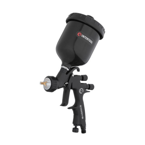 Краскопульт пневматичний HVLP BLACK M-DIAMOND професійний форсунка 1.4мм STORM INTERTOOL PT-0