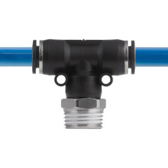 З'єднання цангове T-подібне для поліуретанових та ін. шлангів 10*10мм 1/2 нар.різьба INTERTOOL PT- 2