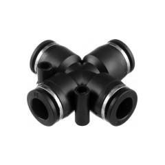 Соединение цанговое Х-образное для полиуретановых и др. шлангов 10мм INTERTOOL PT-2368