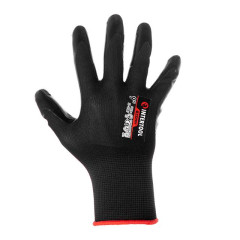 Рукавичка синтетична трикотажна з гладким нітриловим покриттям 10 STORM INTERTOOL SP-0188 2