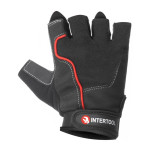 Перчатка без пальцев эко кожа amara защитные вставки на ладони INTERTOOL SP-0145