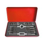 Набор плашек M3-M10 и метчиков M3-M10 14ед INTERTOOL SD-8024