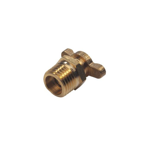 Клапан сливной латунный для компрессоров 1/4 вентиль (барашек) INTERTOOL PT-5021
