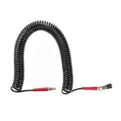 Шланг BLACK M-Flex 5.5х8мм 15м спиральный полиуретановый c поворотным шарниром INTERTOOL PT-1791