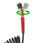 Шланг BLACK M-Flex 5.5х8мм 20м спиральный полиуретановый c поворотным шарниром INTERTOOL PT-1792
