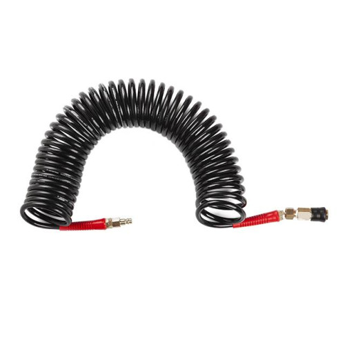 Шланг BLACK M-Flex 6.5х10мм 10м спіральний поліуретановий з поворотним шарніром INTERTOOL PT-1793