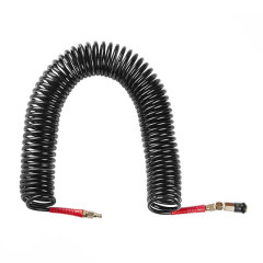 Шланг BLACK M-Flex 6.5х10мм 15м спиральный полиуретановый c поворотным шарниром INTERTOOL PT-1794