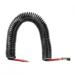 Шланг BLACK M-Flex 6.5х10мм 15м спіральний поліуретановий з поворотним шарніром INTERTOOL PT-1794