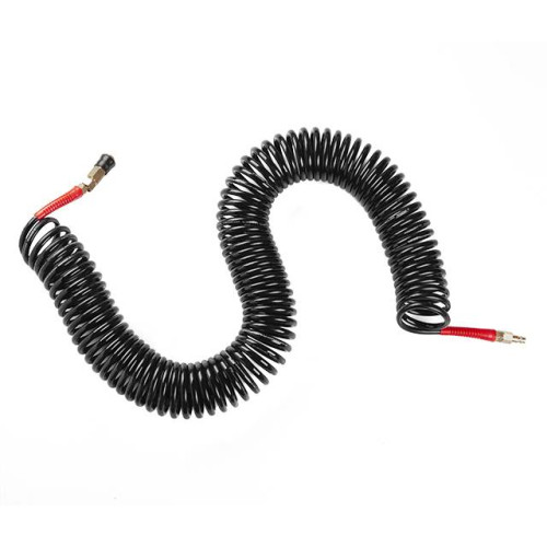 Шланг BLACK M-Flex 6.5х10мм 20м спиральный полиуретановый c поворотным шарниром INTERTOOL PT-1795