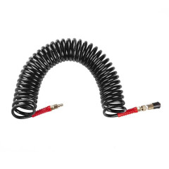 Шланг BLACK M-Flex 8х12мм 10м спиральный полиуретановый c поворотным шарниром INTERTOOL PT-1796