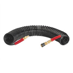 Шланг BLACK M-Flex 8х12мм 10м спіральний поліуретановий з поворотним шарніром INTERTOOL PT-1796 2