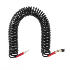 Шланг BLACK M-Flex 8х12мм 15м спиральный полиуретановый c поворотным шарниром INTERTOOL PT-1797