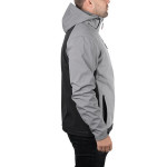 Куртка SOFTSHELL світло-сіра, з капюшоном, стрейч 300 GSM 100D, 96% поліестр та 4% еластан, L