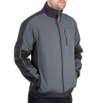 Куртка SOFTSHELL темно-серая, ткань 300 GSM 100D, 96% полиэстр и 4% эластан, М