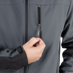 Куртка SOFTSHELL темно-сіра, тканина 300 GSM 100D, 96% поліестр та 4% еластан, М