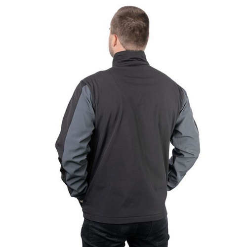 Куртка SOFTSHELL темно-серая, ткань 300 GSM 100D, 96% полиэстр и 4% эластан, L