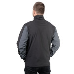 Куртка SOFTSHELL темно-серая, ткань 300 GSM 100D, 96% полиэстр и 4% эластан, L