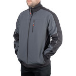 Куртка SOFTSHELL темно-сіра, тканина 300 GSM 100D, 96% поліестр та 4% еластан, XL