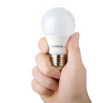 Лампа светодиодная LED A60, E27, 10Вт, 150-300В, 4000K, 30000ч, гарантия 3года