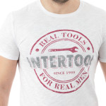 Футболка світло-сіра меланж XXL 100% бавовна