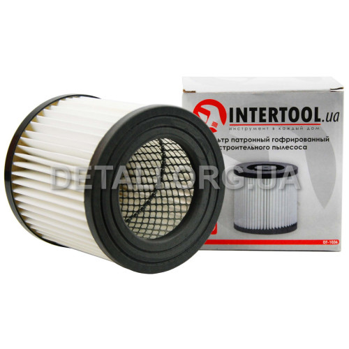 Фильтр для пылесоса DT-1020/DT-1030 INTERTOOL DT-1036 (h119 D120/122 / dвн73 мм)